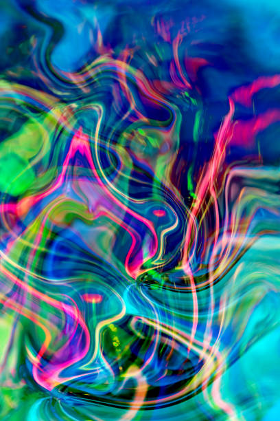 Abstract trendy holographic background. Multicolored neon pastel holographics gradient Backdrop for your design.