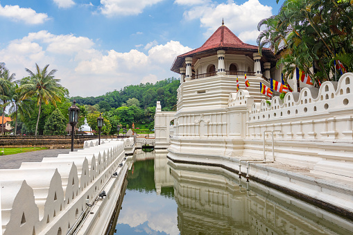 Temple of the tooth in Kandy. It was listed as a World Heritage Site by UNESCO in 1988.