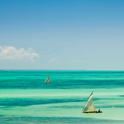 Indian Ocean off the coast of Zanzibar