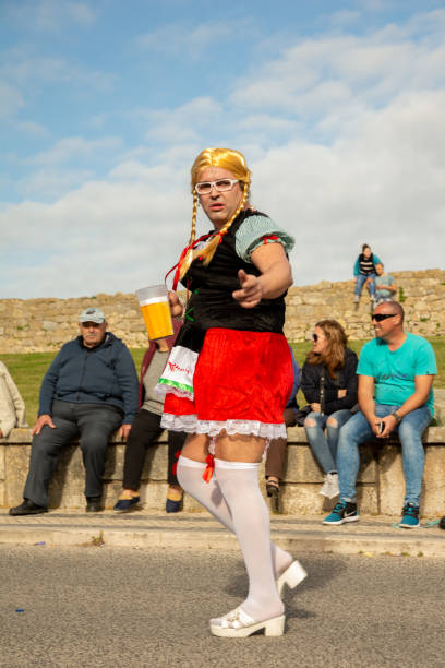 포르투갈 카니발 - 전통 퍼레이드 - costume stage costume sunlight carnival 뉴스 사진 이미지