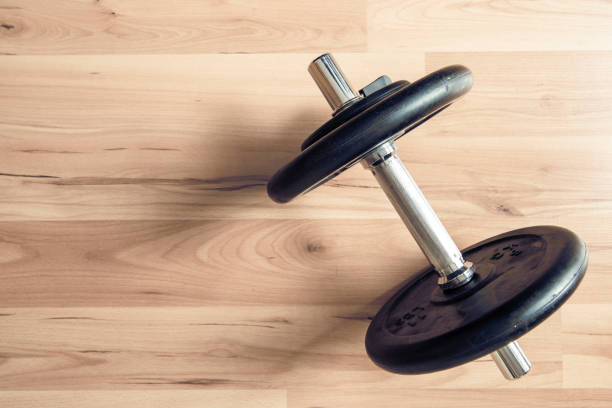 istock Gym equipment at home 1205966004