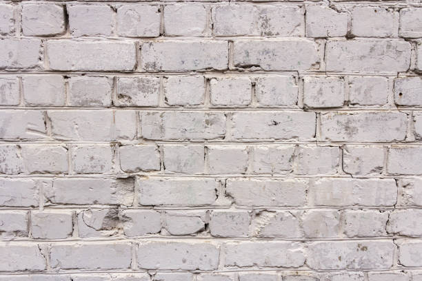 istock texture of the old white brick. Horizontal 1205966490