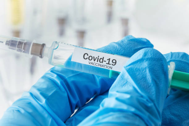 covid-19 coronavirus vaccination concept stock photo