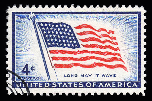 istock USA Postage Stamp Stars & Stripes 120597327