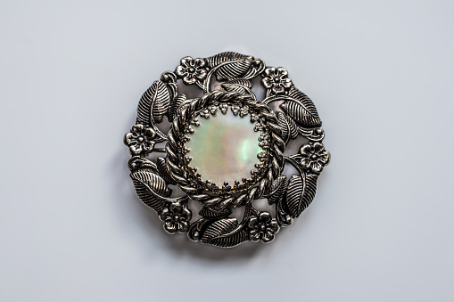 Vintage silver 
lovely women's brooches