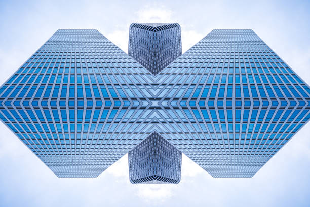 Architecture details Modern Building Glass facade Business background