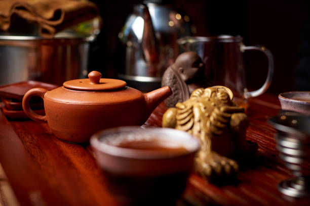 istock Tea ceremony. The traditional way of making tea. 1205986462