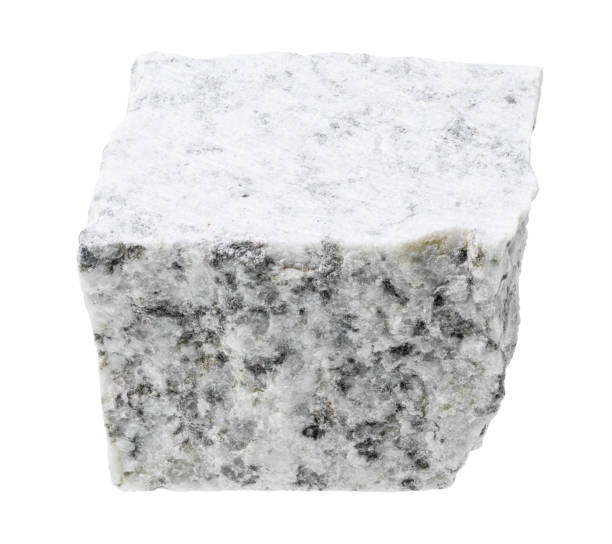 istock rough white granite rock cutout on white 1205991698