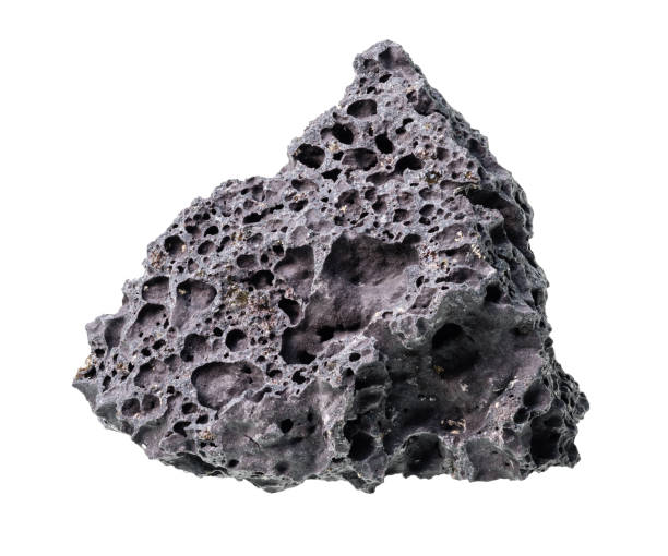 istock unpolished black pumice rock cutout on white 1205991728