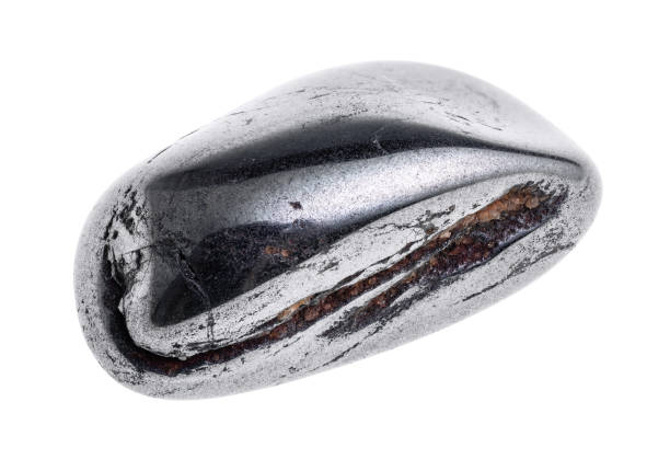 istock tumbled hematite rock cutout on white 1205991808