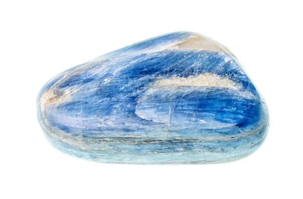 istock polished kyanite gem stone cutout on white 1205991816