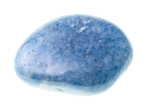 istock polished blue aventurine gemstone cutout on white 1205991831