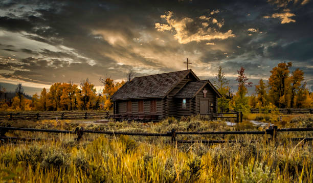 Sunrise on the Mountain In Wyoming