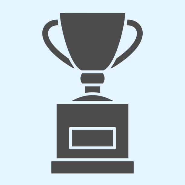 Cup solid icon. Winner trophy, champions award. Sport vector design concept, glyph style pictogram on white background, use for web and app. Eps 10. Cup solid icon. Winner trophy, champions award. Sport vector design concept, glyph style pictogram on white background, use for web and app. Eps 10 winners cup icon stock illustrations