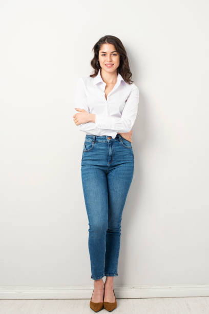 istock Attractive young woman full length studio shot 1206006634
