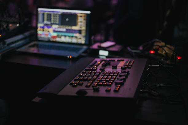 istock High Angle View Of Illuminated Laptop On Table 1206006963