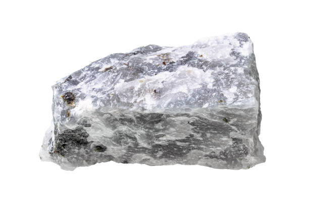 istock rough melilitolite rock cutout on white 1206021647