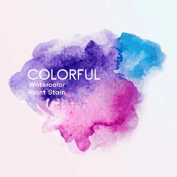 Vector illustration of Watercolor Paint Stains