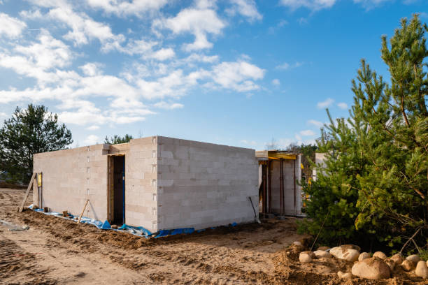 istock Single-family house construction site 1206029759