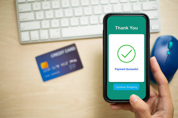 istock Man payment and Credit Card smartphone digital wallet 1206029994