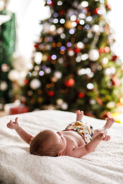 istock Baby boy has been born during Christmas time 1206031502