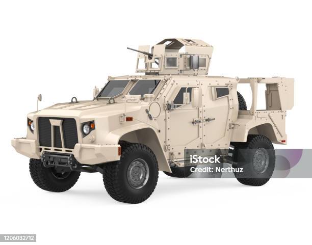 Humvee High Mobility Multipurpose Wheeled Vehicle Isolated Stock Photo - Download Image Now