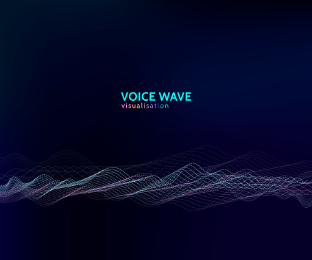 Voicewave Visualization Concept Of Voice Wave Visualisation Sparkle Modern Wave Pattern ...