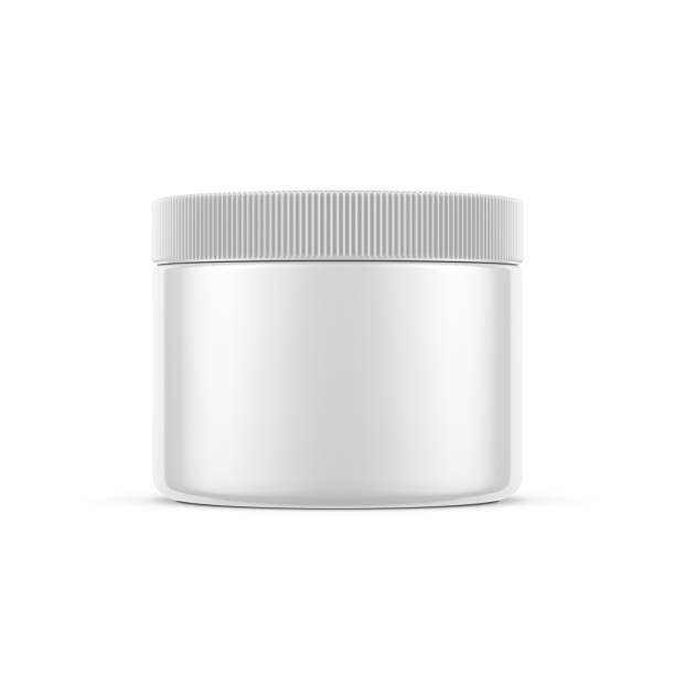 istock White cylindrical jar tin can mockup for cosmetics isolated on white 1206040514
