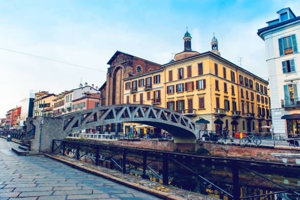istock Milanese Bridge Over River Canal 1206040816