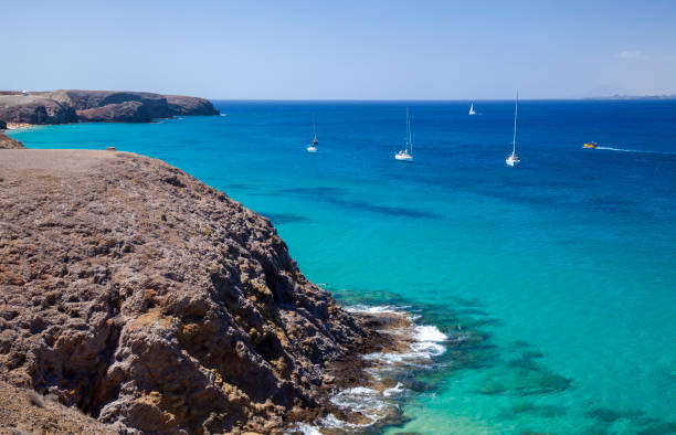istock Lanzarote, white sand beaches Playas de Papagayo 1206042915