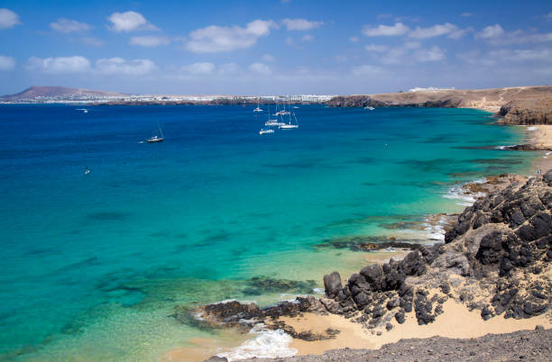 istock Lanzarote, white sand beaches Playas de Papagayo 1206042994