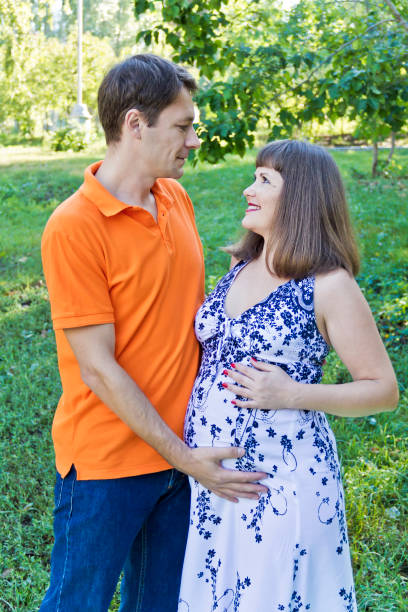 istock Man and woman awaiting baby 1206044503