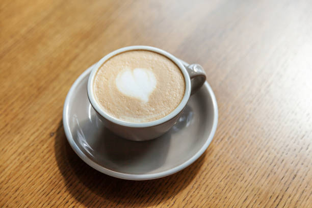istock Coffee cup fresh cream organic cappuccino on table in cafe 1206048981