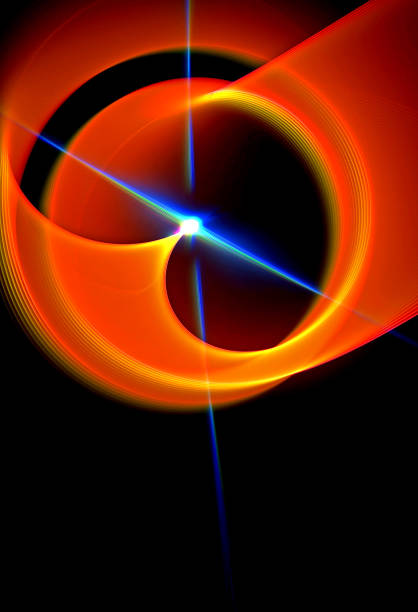 istock abstract, fractal, computer-generated image of multicolored arches and curves on a dark background 1206052586