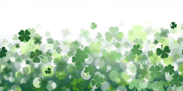 Background from the leaves of the clover to St. Patrick's Day