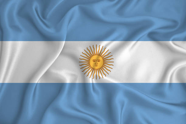 istock Argentina flag on the background texture. Concept for designer solutions. 1206055077