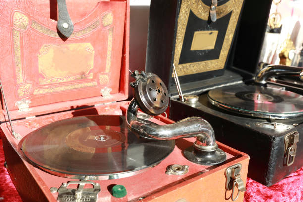 istock Vintage Gramophone in swap meet 1206056619