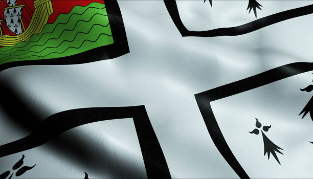 istock 3D Waved France Nantes Flag 1206060423