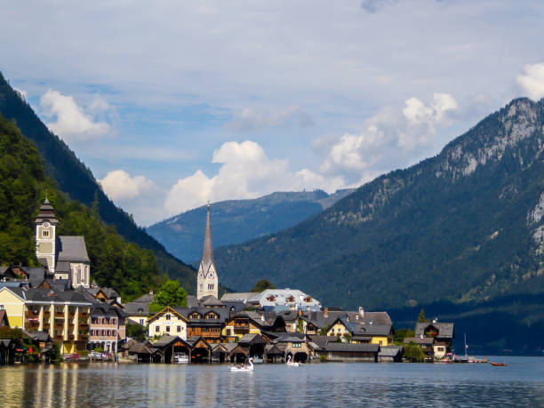istock Hallstatt - A small village located at the lake side 1206060428