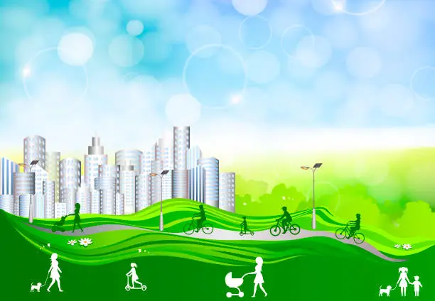 Vector illustration of Sustainable City