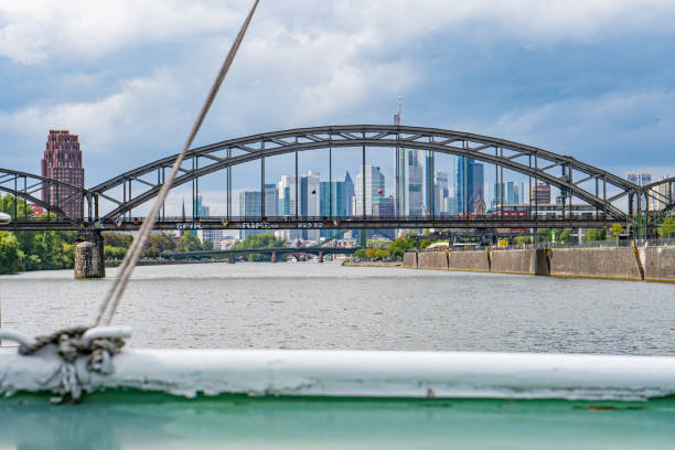 Frankfurt Skyline view from Boat tour on Main