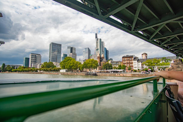 Frankfurt Skyline view from Boat tour on Main