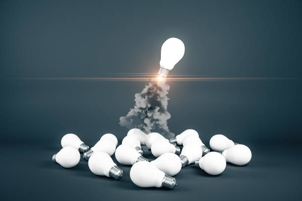 istock Flying with launching lamp 1206075753