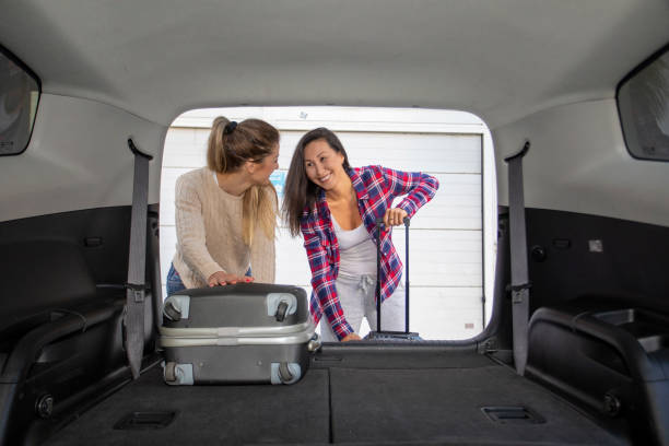 istock Female couple are going on a road trip. 1206082722