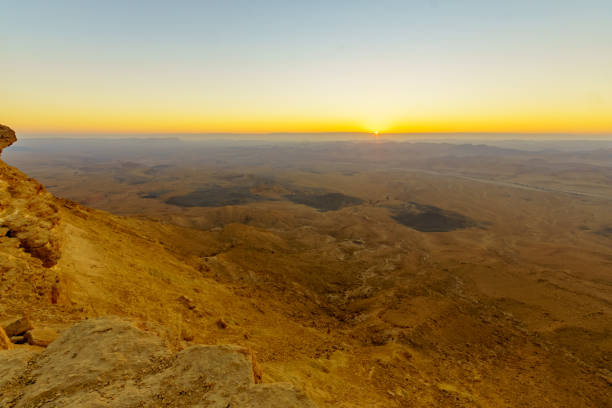 istock Sunrise view of Makhtesh (crater) Ramon 1206085190