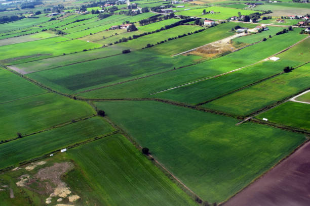 istock The surface of the earth from an airplane. 1206086703