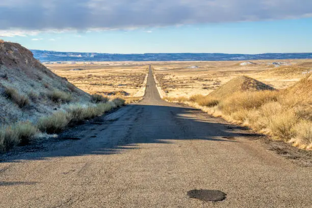 Photo of Old Cisco Highway on a desert in eastern Utah