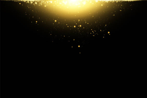 istock Glow isolated golden transparent effect, lens flare, explosion, glitter, line, sun flash, spark and stars. For illustration template art design, banner for Christmas celebrate, magic flash energy ray. Creative concept. 1206095214
