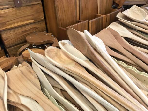 istock Wooden spatula for cooking equipment 1206101494