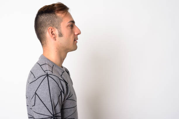 istock Closeup profile view of young Persian man 1206104262